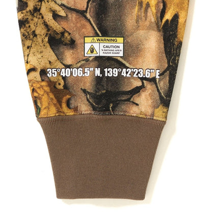 BAPE Forest Camo Wide Crewneck Beige