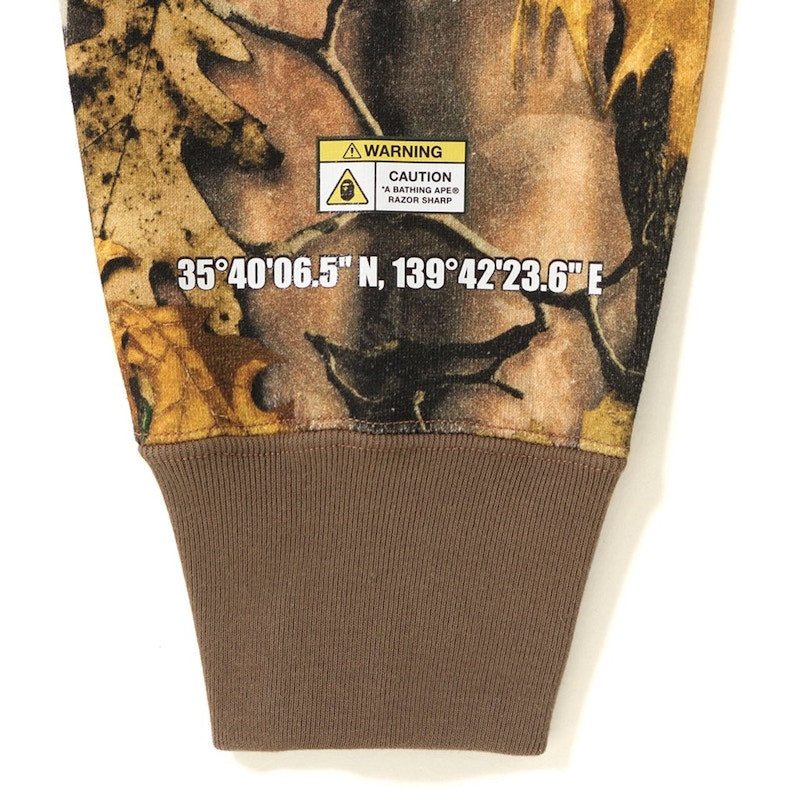 BAPE Forest Camo Wide Crewneck Beige
