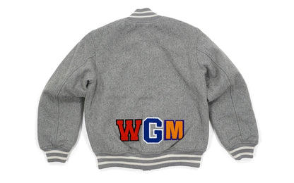 BAPE Front Facing Shark Wool Varsity Grey
