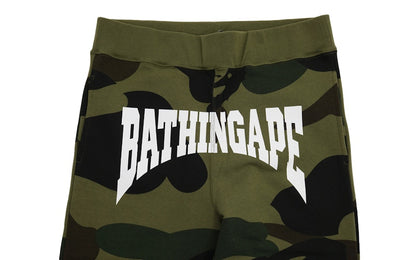 BAPE Giant 1st Camo Slim Sweatpants Green