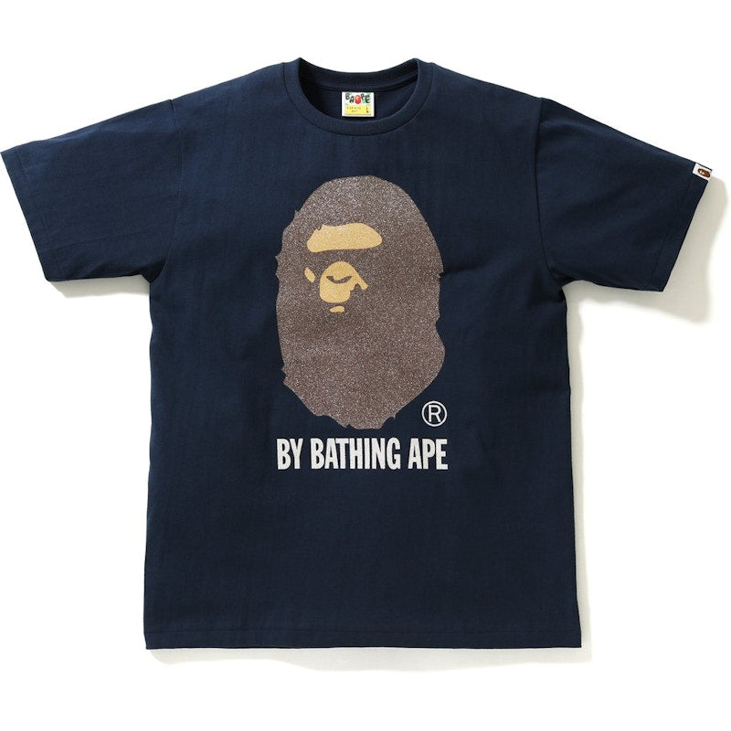 BAPE Glass Beads By Bathing Tee Navy