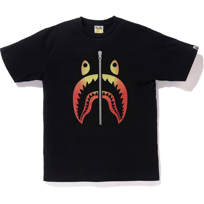 BAPE Glass Beads Gradation Shark Tee Black/Red