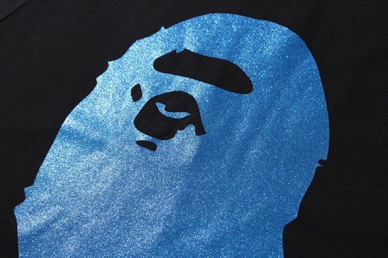 BAPE Glitter By Bathing Tee Black/Blue