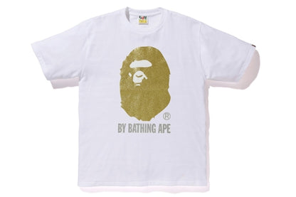 BAPE Glitter By Bathing Tee White/Gold