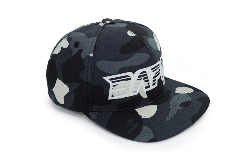 BAPE Glow In the Dark BAPE City Camo Snapback Cap Black/Glow