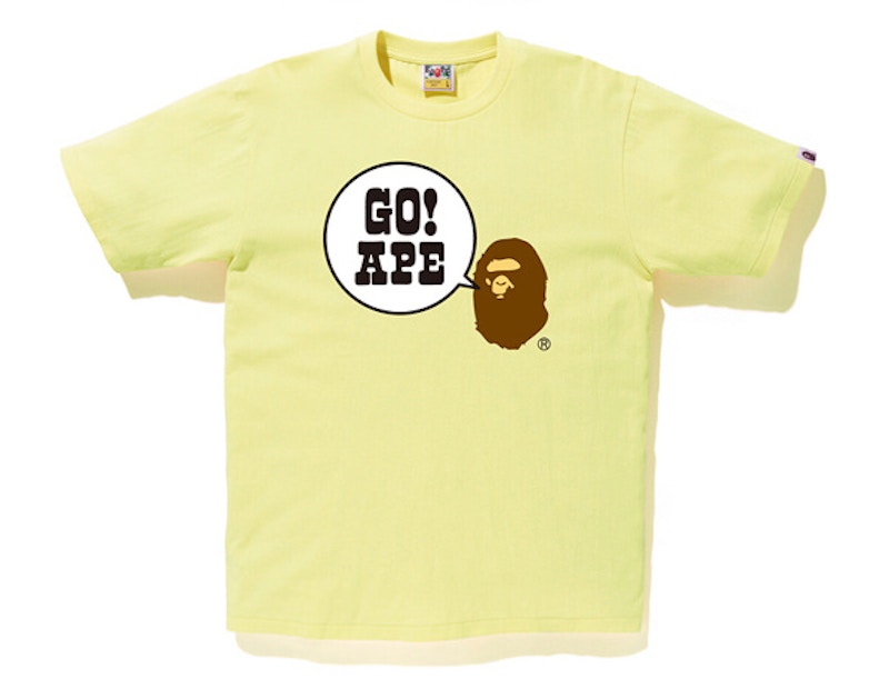 BAPE Go Ape Tee Yellow