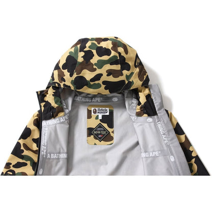BAPE Gore-Tex 1st Camo Long Hoodie Jacket Jacket Yellow