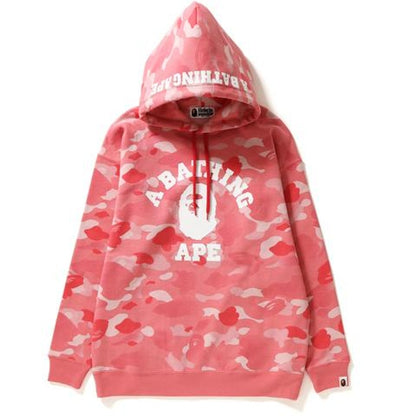 BAPE Gradation Camo Oversized Pullover Hoodie (Ladies) Pink/White