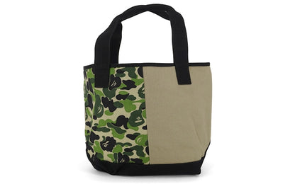 BAPE Half ABC Camo Shark Face Tote Green/Ivory