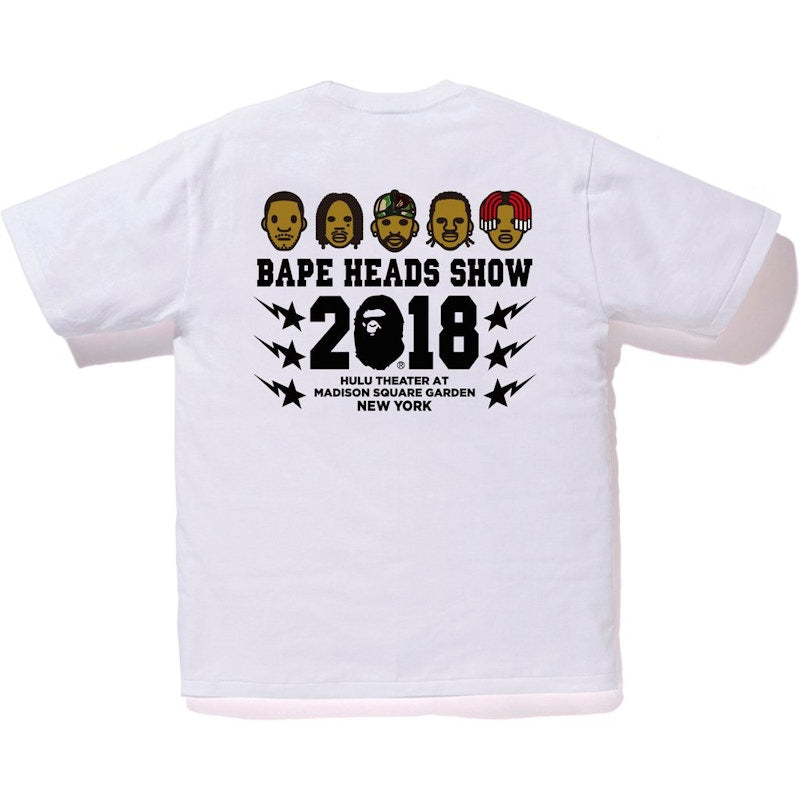BAPE Heads Show Hulu Theater Tee White