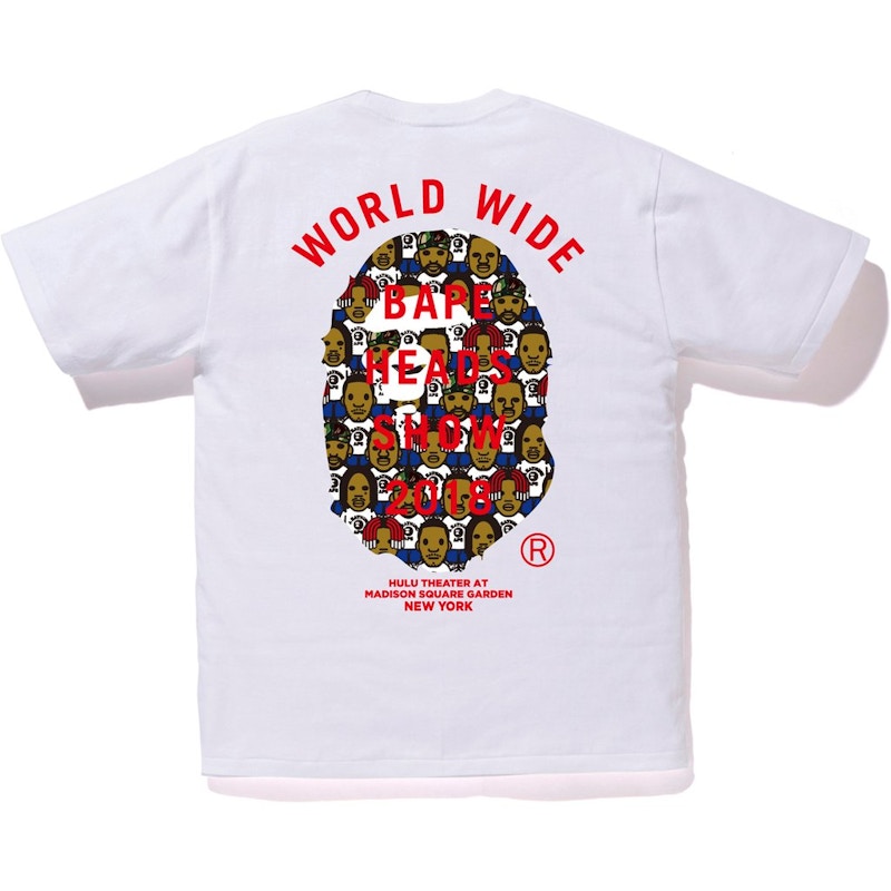 BAPE Heads Show Tee White