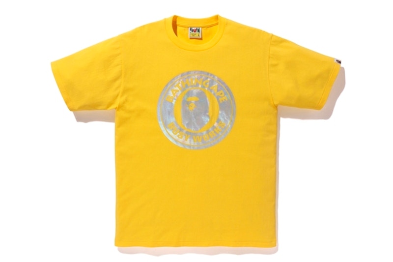 BAPE Hologram Busy Works Tee Yellow