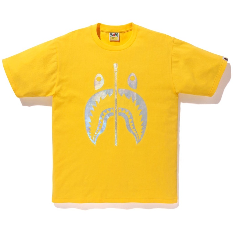 BAPE Hologram Shark Tee Yellow