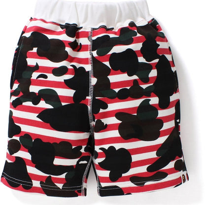 BAPE Hoop Camo Shorts Shorts (Kids) Red