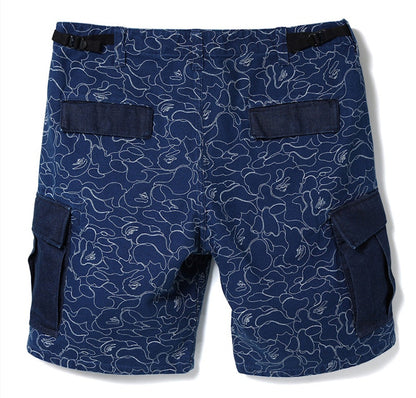 BAPE Indigo 6-Pocket Shorts Shorts Blue