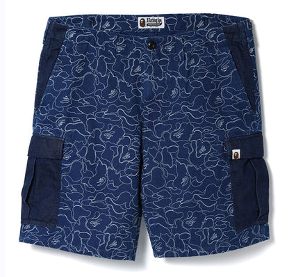 BAPE Indigo 6-Pocket Shorts Shorts Blue