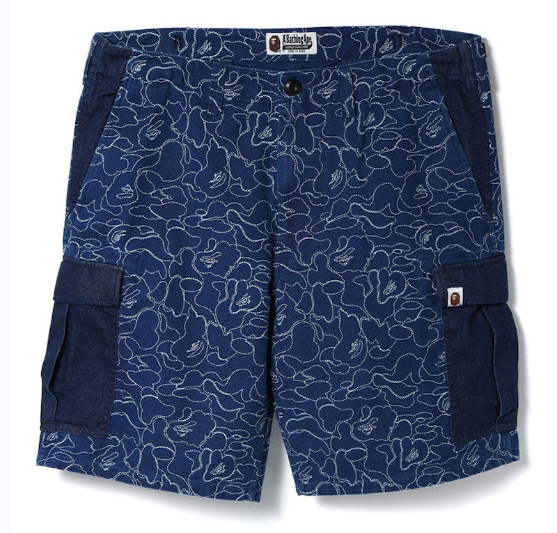 BAPE Indigo 6-Pocket Shorts Shorts Blue