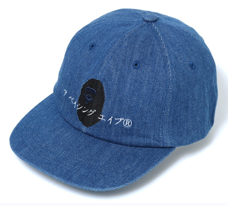 BAPE Indigo Denim Panel Cap Blue