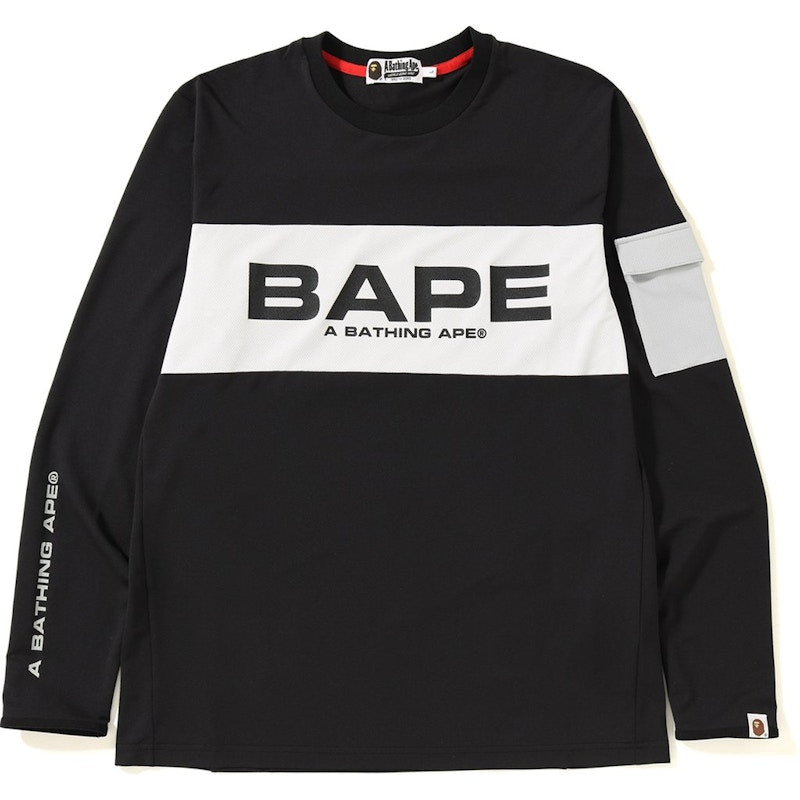 BAPE Jersey LS Tee Black