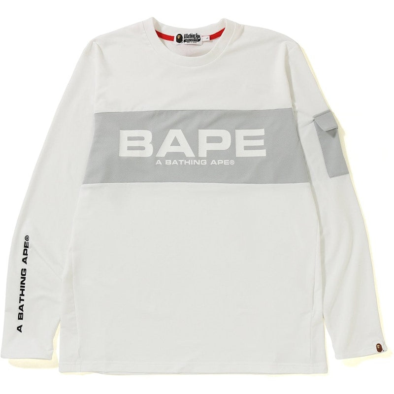 BAPE Jersey LS Tee White