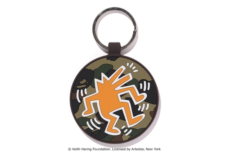 BAPE Keith Haring Key Ring Green