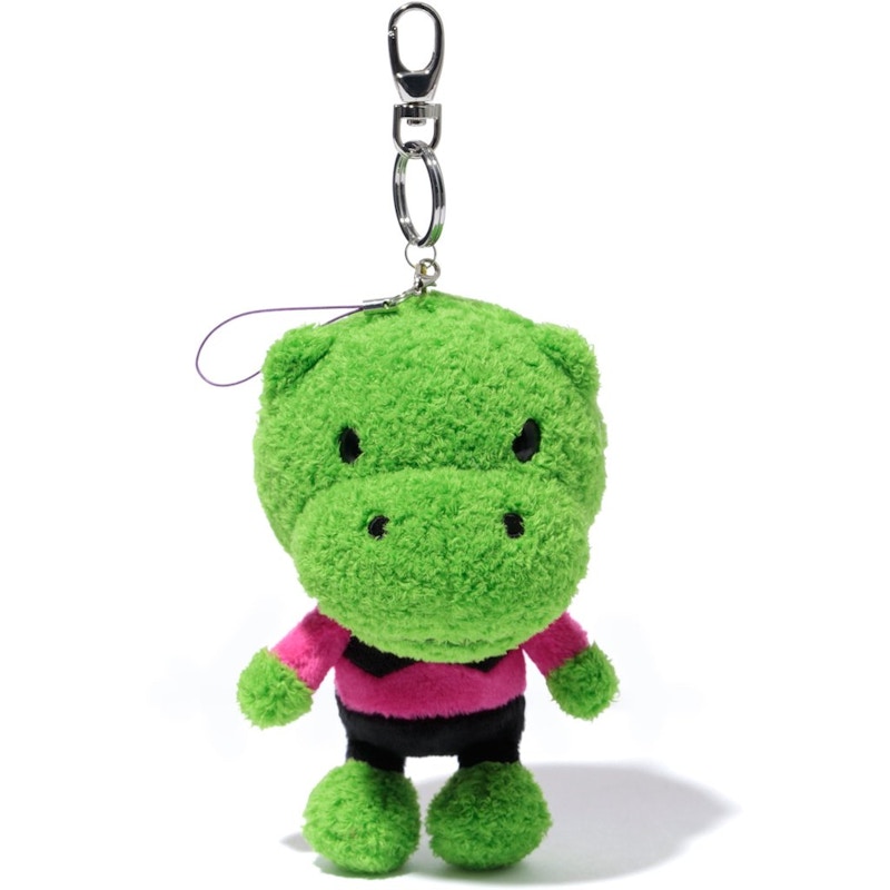 BAPE Key Chain Plush Hippo Green