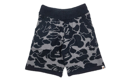 BAPE Knit Jacquard ABC Camo Shorts Black
