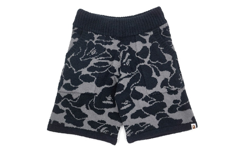 BAPE Knit Jacquard ABC Camo Shorts Black