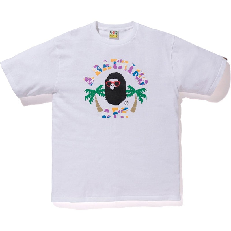 BAPE La Camo College Tee Tee White