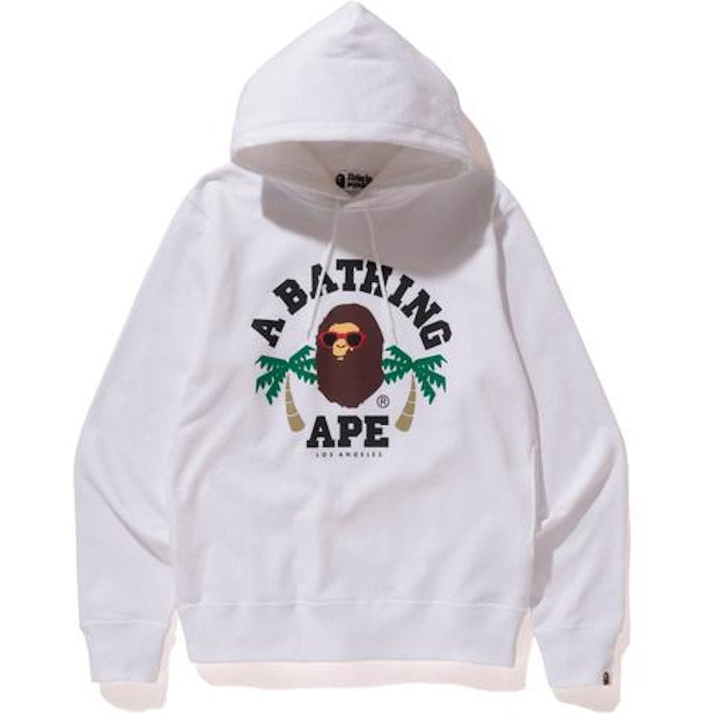 BAPE La College Pullover Hoodie White