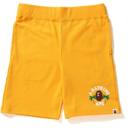 BAPE La College Sweat Shorts Shorts Yellow