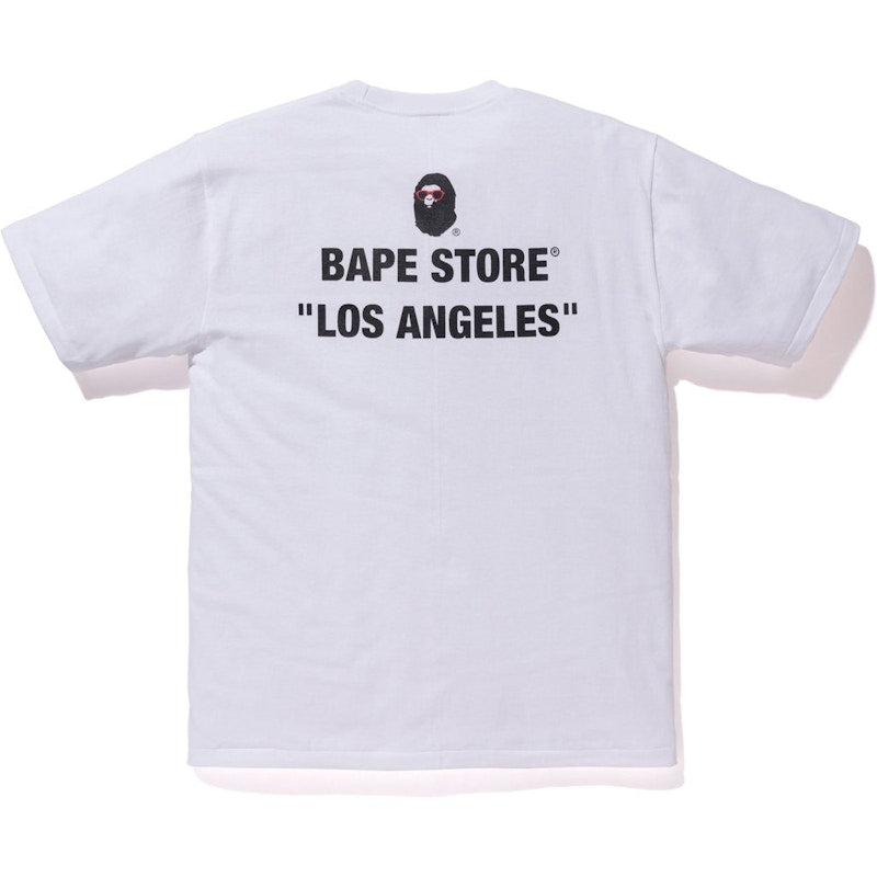 BAPE LA Milo on Tee White