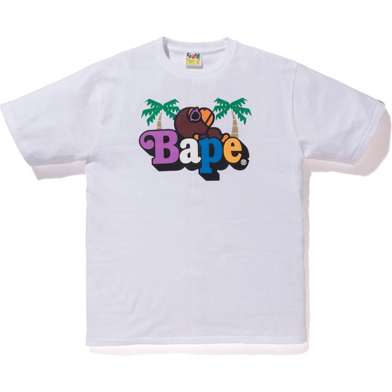 BAPE LA Milo on Tee White