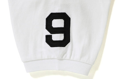 BAPE Large Ape Head Sleeve Logos Polo White