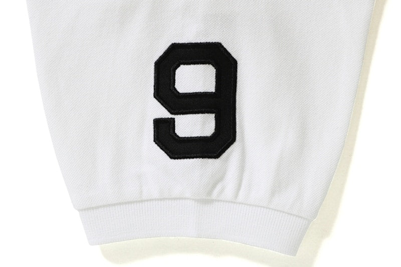 BAPE Large Ape Head Sleeve Logos Polo White