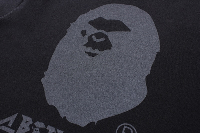 BAPE Layered Sleeve Over Sized Crewneck Black