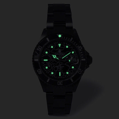 BAPE Type 1 Line 1st Camo Bapex Watch Black