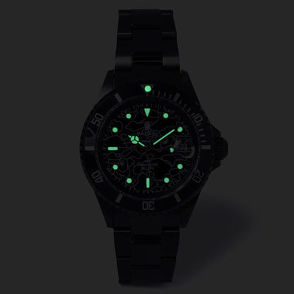 BAPE Type 1 Line 1st Camo Bapex Watch Gold