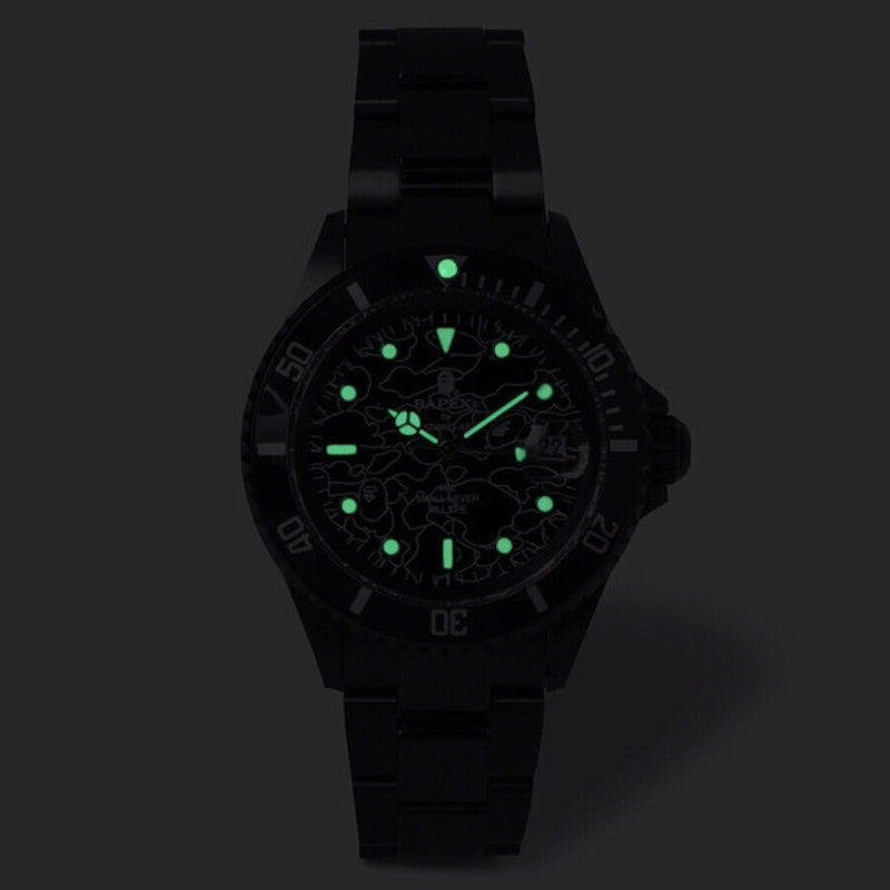 BAPE Type 1 Line 1st Camo Bapex Watch Gold