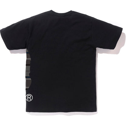BAPE Logo Check Side Big Ape Head Tee Black/Black