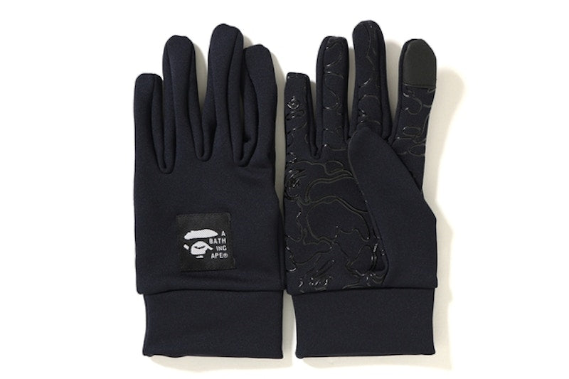 BAPE Logo Glove Navy