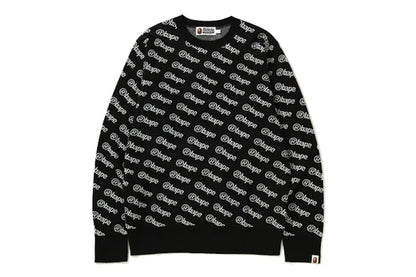 BAPE Logo Knit Black