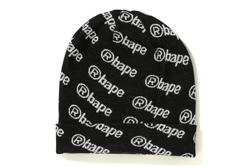 BAPE Logo Knit Cap Black