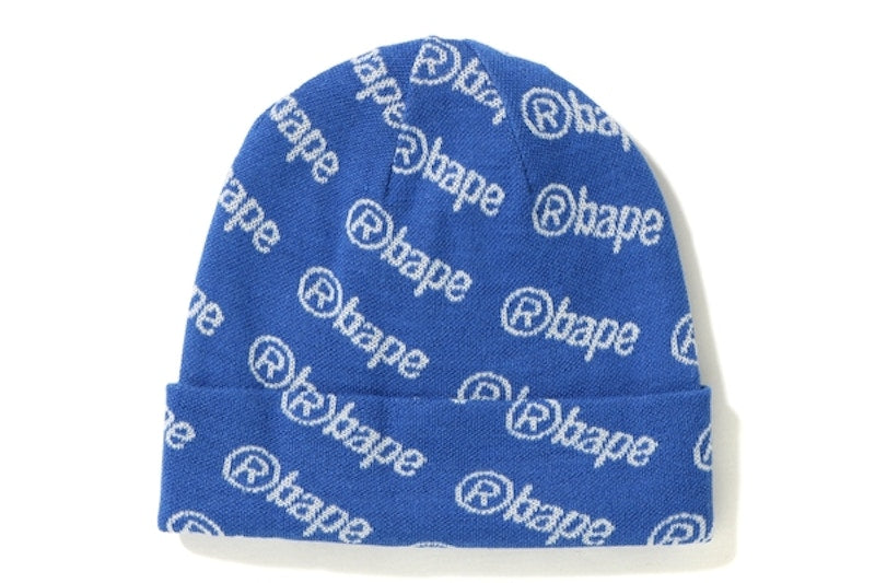 BAPE Logo Knit Cap Blue