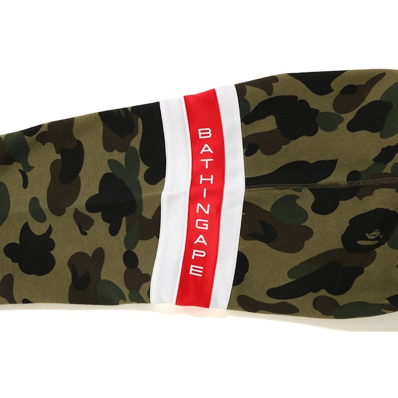 BAPE Logo Tape 1st Camo Crewneck Green