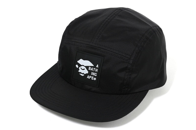 BAPE Mad Face Silicon Badge Jet Cap Black