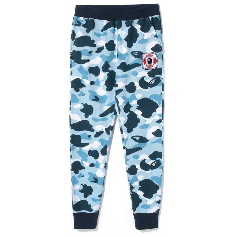 BAPE Marine Camo Slim Sweat Pants Pants (Ladies) Sax