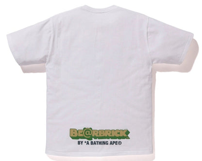 BAPE Medicom Toy Ape Head Bear Tee White/Green