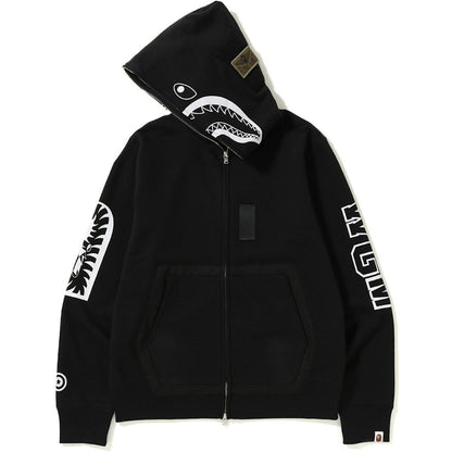BAPE Military Shark Full Zip Hoodie Black