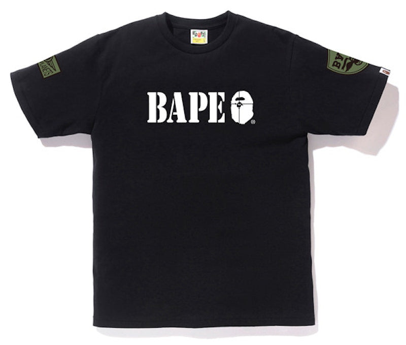BAPE Military Tee Black